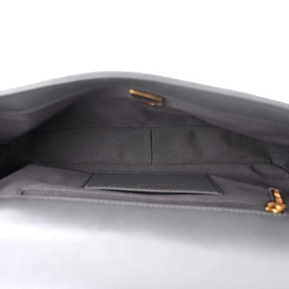Chanel Shiny Lambskin Quilted Multi Stand Flap Grey 5 of 11