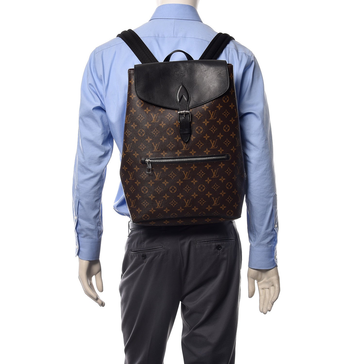 Louis Vuitton Monogram Macassar Palk Backpack 2 of 11
