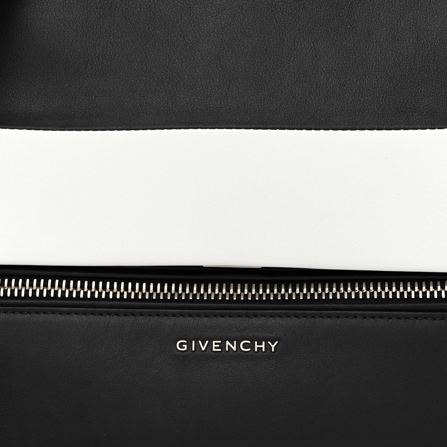 Givenchy Calfskin Small Pandora Pure Flap Bag Black White 8 of 10