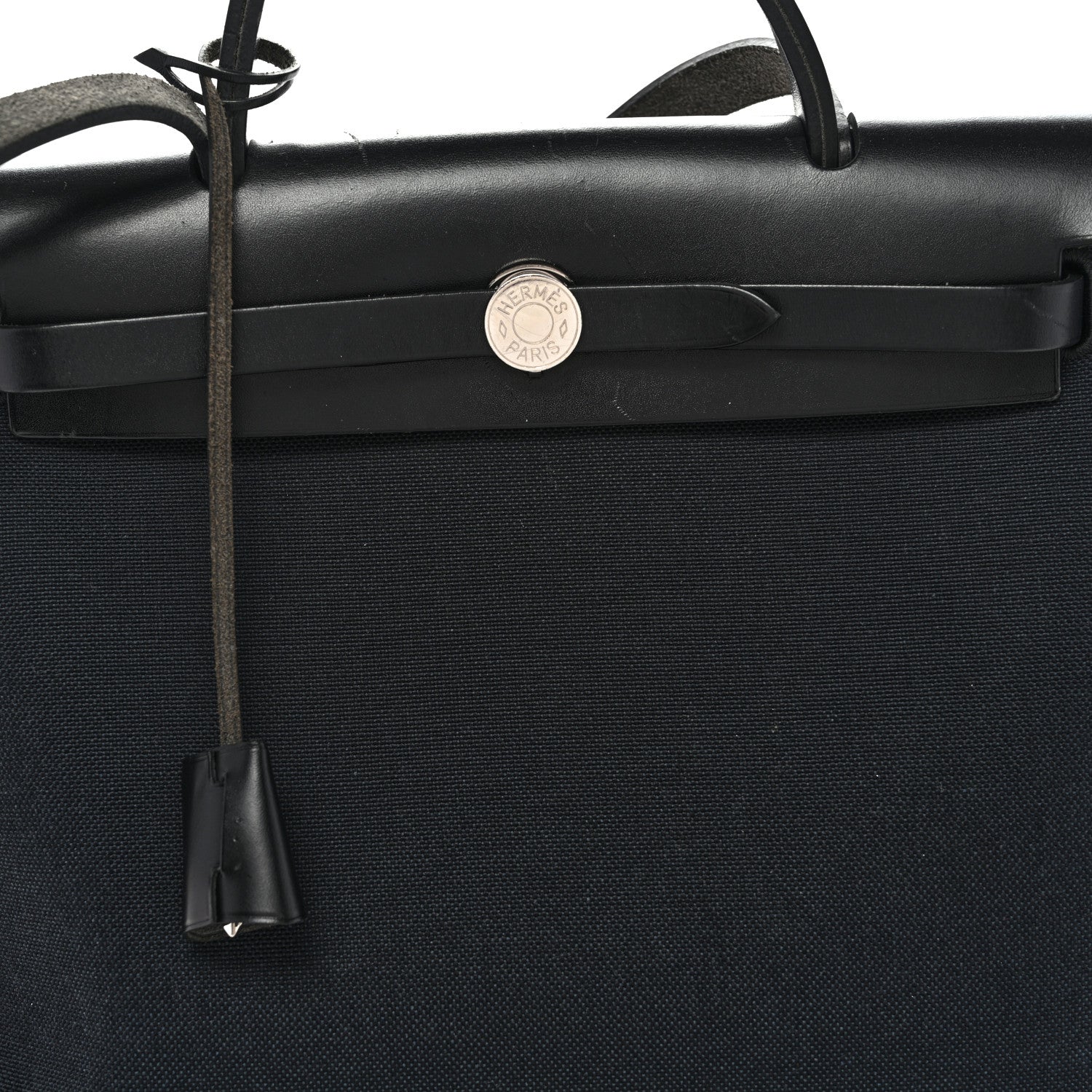 Hermes Military Toile Vache Hunter Herbag Zip PM 31 Black 9 of 12