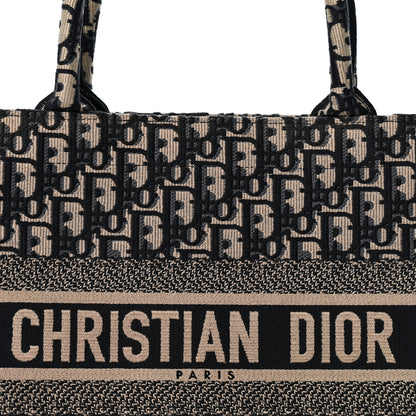 Christian Dior Oblique Medium Book Tote Blue Multicolor 7 of 12