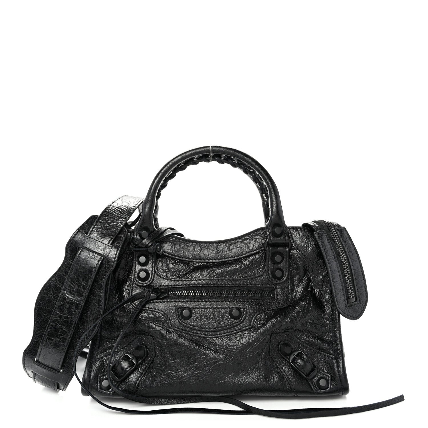 Balenciaga Agneau Arena Classic Black Hardware Mini City Black 1 of 11