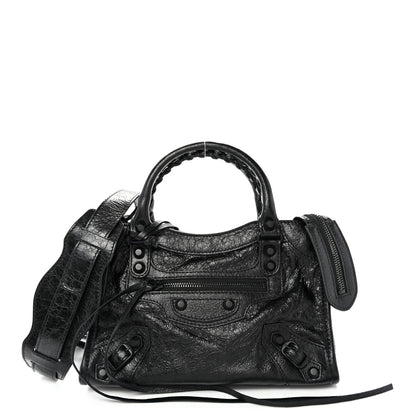 Balenciaga Agneau Arena Classic Black Hardware Mini City Black 1 of 11