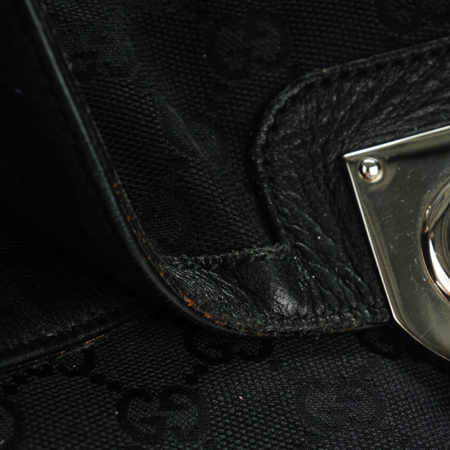 Monogram Large Indy Top Handle Bag Black