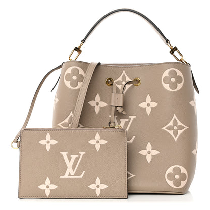 Louis Vuitton Empreinte Monogram Giant Neonoe MM Tourterelle Creme 1 of 13