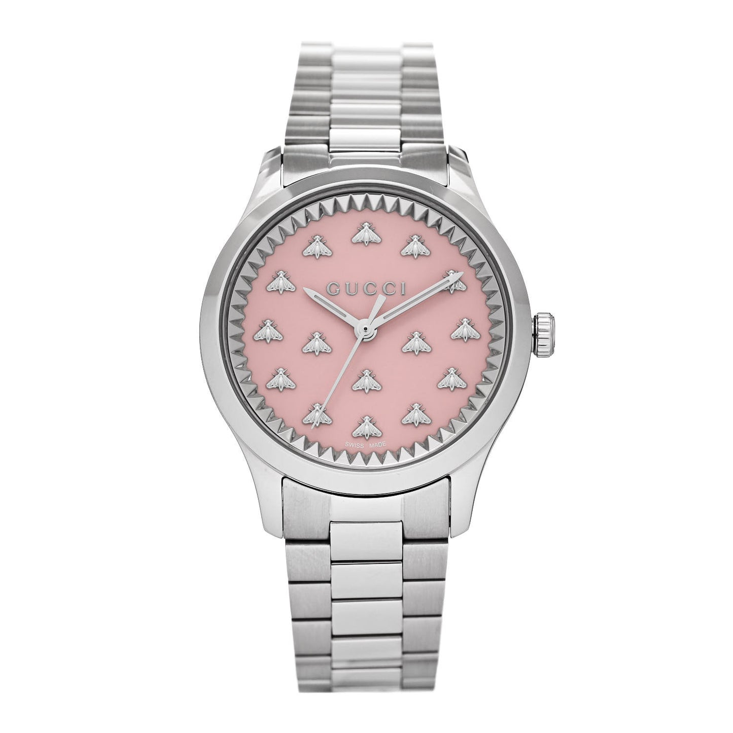 Stainless Steel 32mm G-Timeless Bee Quartz Watch Pink