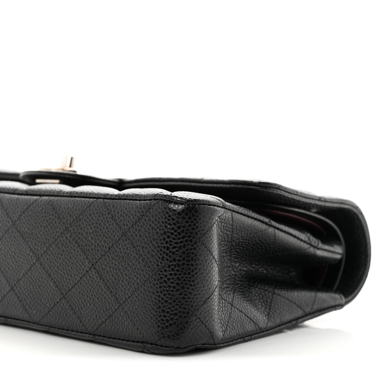 Chanel Caviar Quilted Medium Double Flap Black 10 of 11