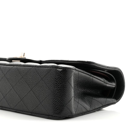 Chanel Caviar Quilted Medium Double Flap Black 10 of 11