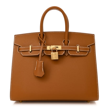Hermes Epsom Birkin Sellier 25 Gold 1 of 10