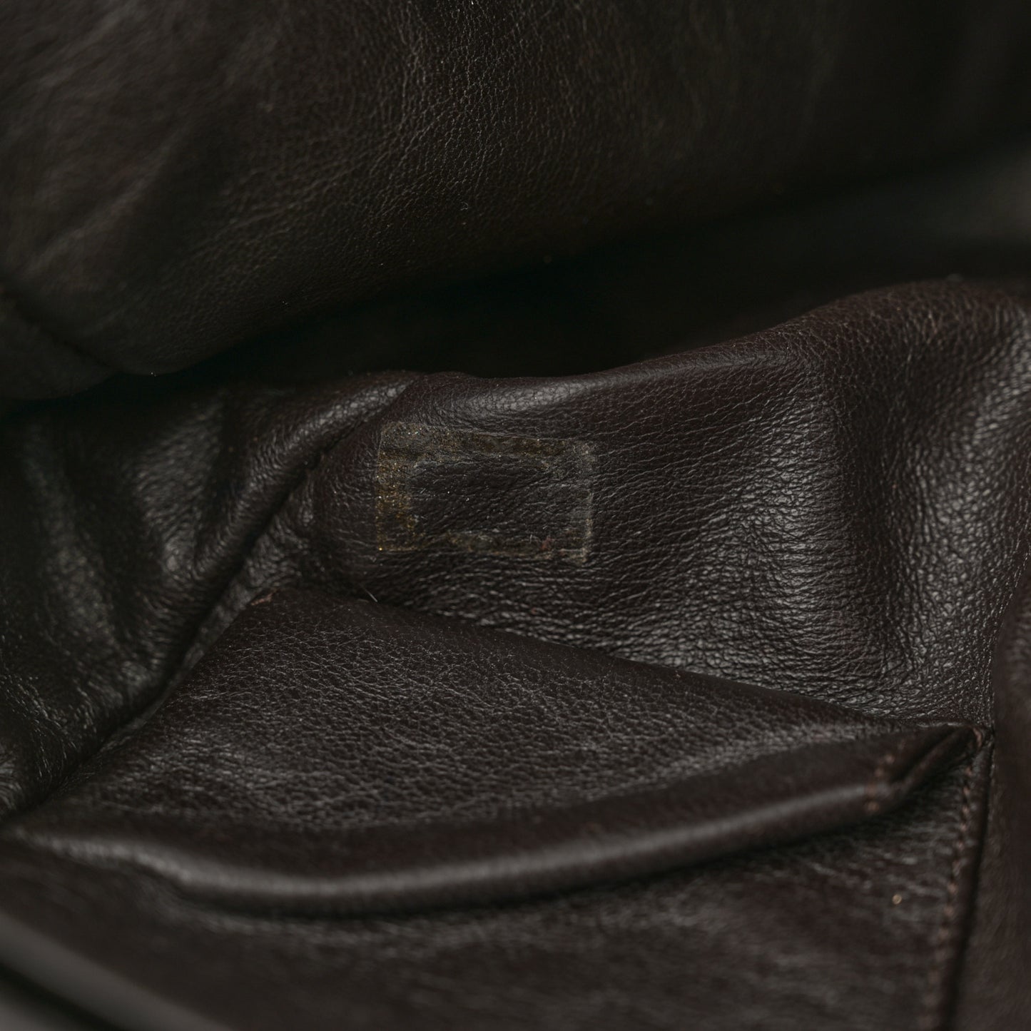 Caviar Large Half Moon Flap Brown