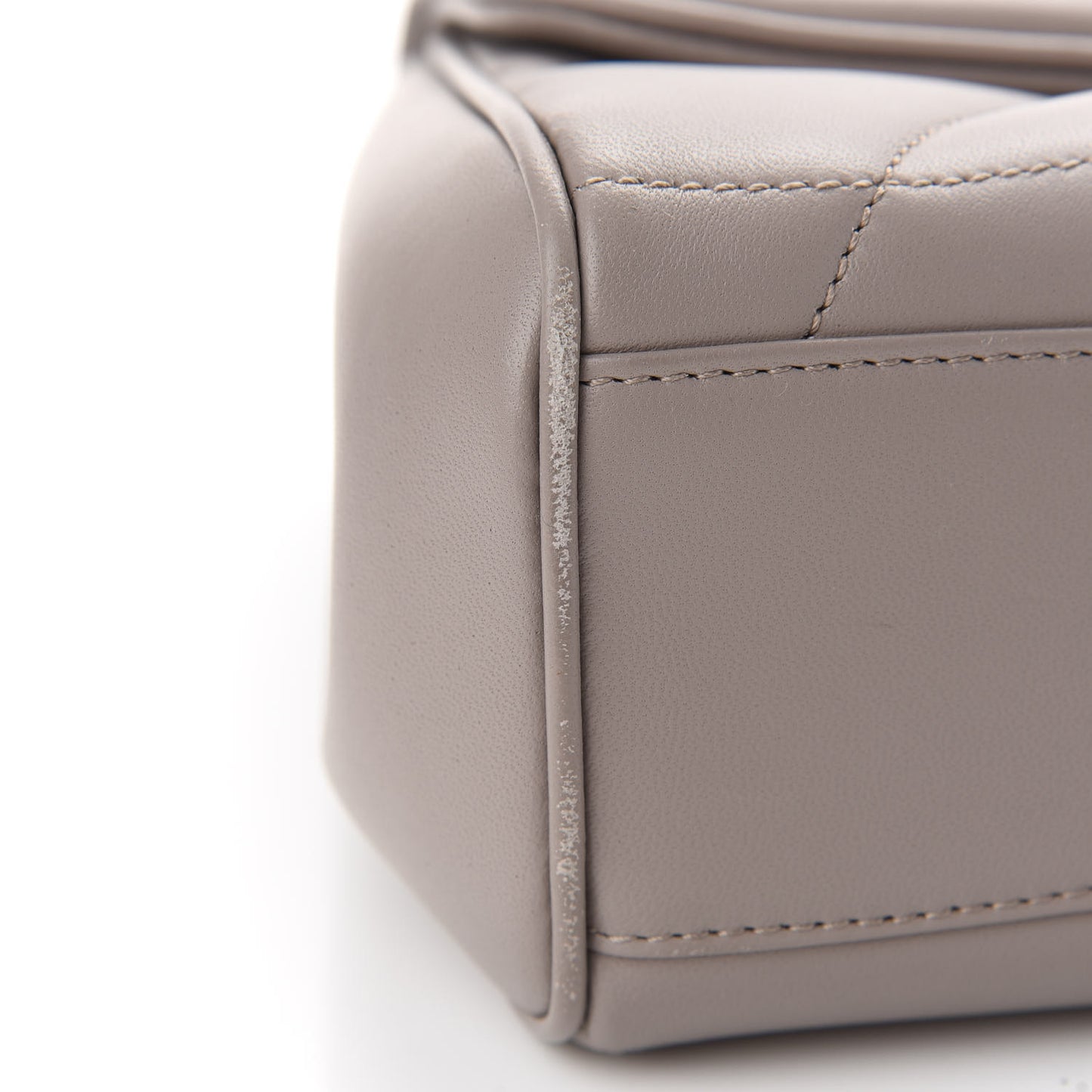 Nappa Quilted Large Devotion Bag Grey