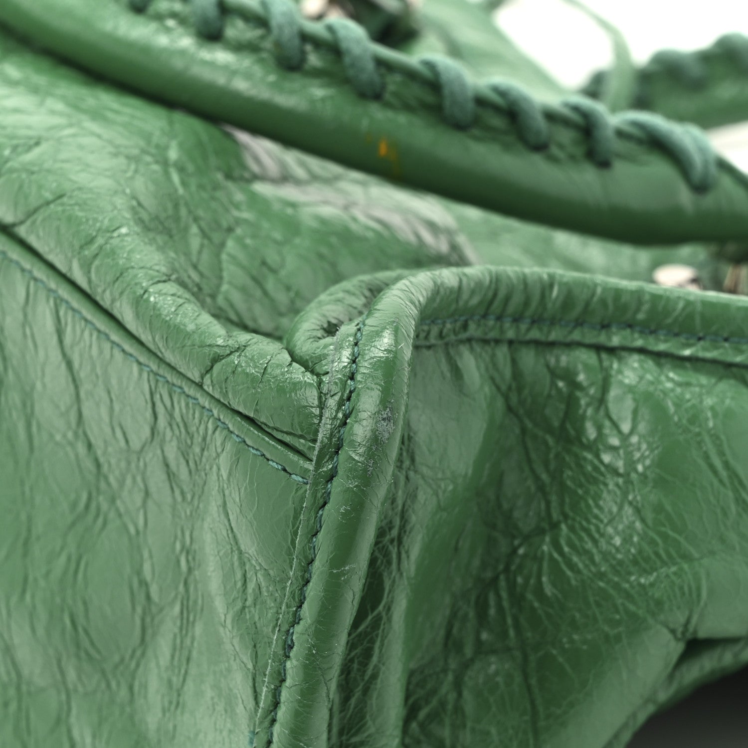 Balenciaga Agneau Classic Silver Hardware S City Magic Green 13 of 14