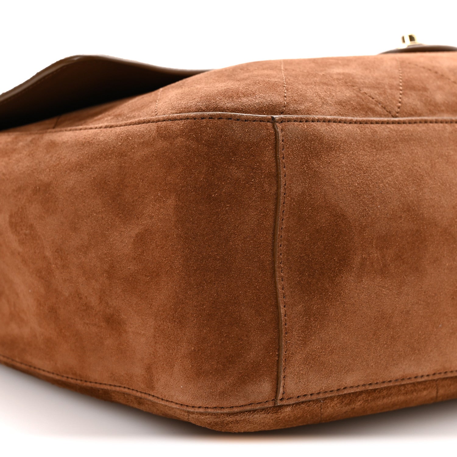 Chanel Suede Calfskin Souplissimo Maxi Flap Camel 9 of 10