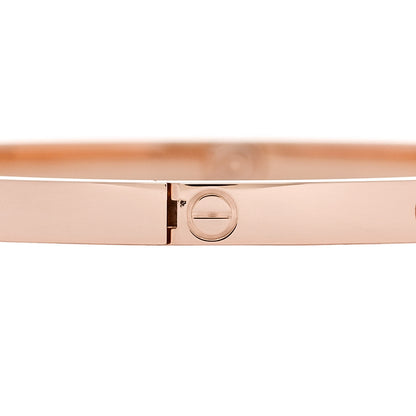 Cartier 18K Pink Gold Small LOVE Bracelet 17 5 of 9
