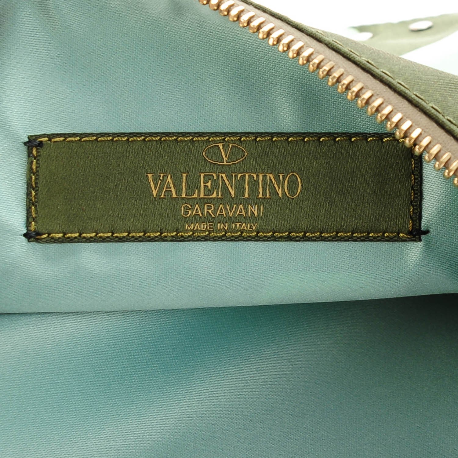 Valentino Garavani Nylon Camouflage Large Rockstud Zip Pouch Multi 7 of 7