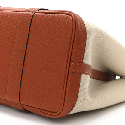 Hermes Twill D Negonda Garden Party 30 TPM Tote Beton Cuivre 10 of 10
