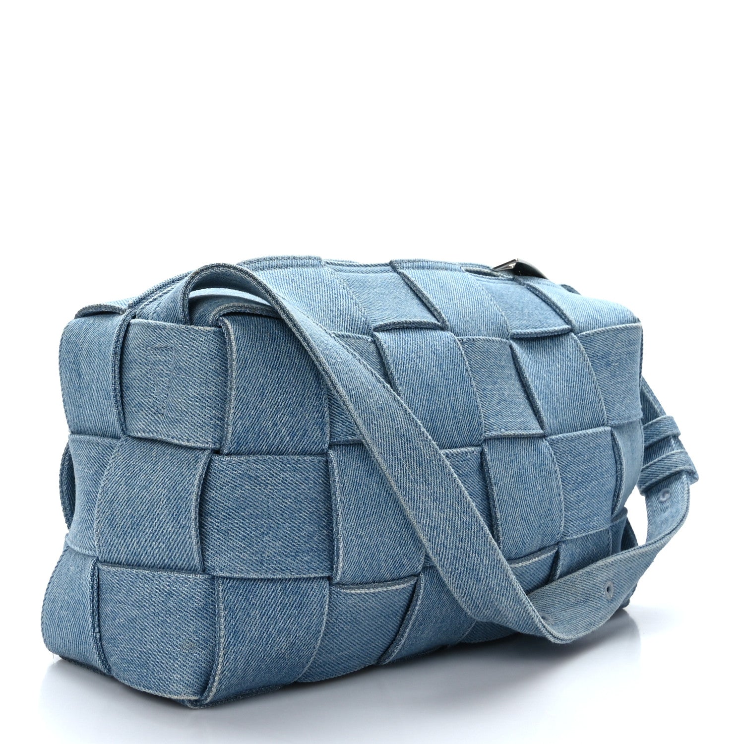 Bottega Veneta Denim Maxi Intrecciato Brick Cassette Bag Indigo 3 of 8