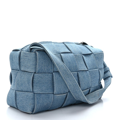 Bottega Veneta Denim Maxi Intrecciato Brick Cassette Bag Indigo 3 of 8