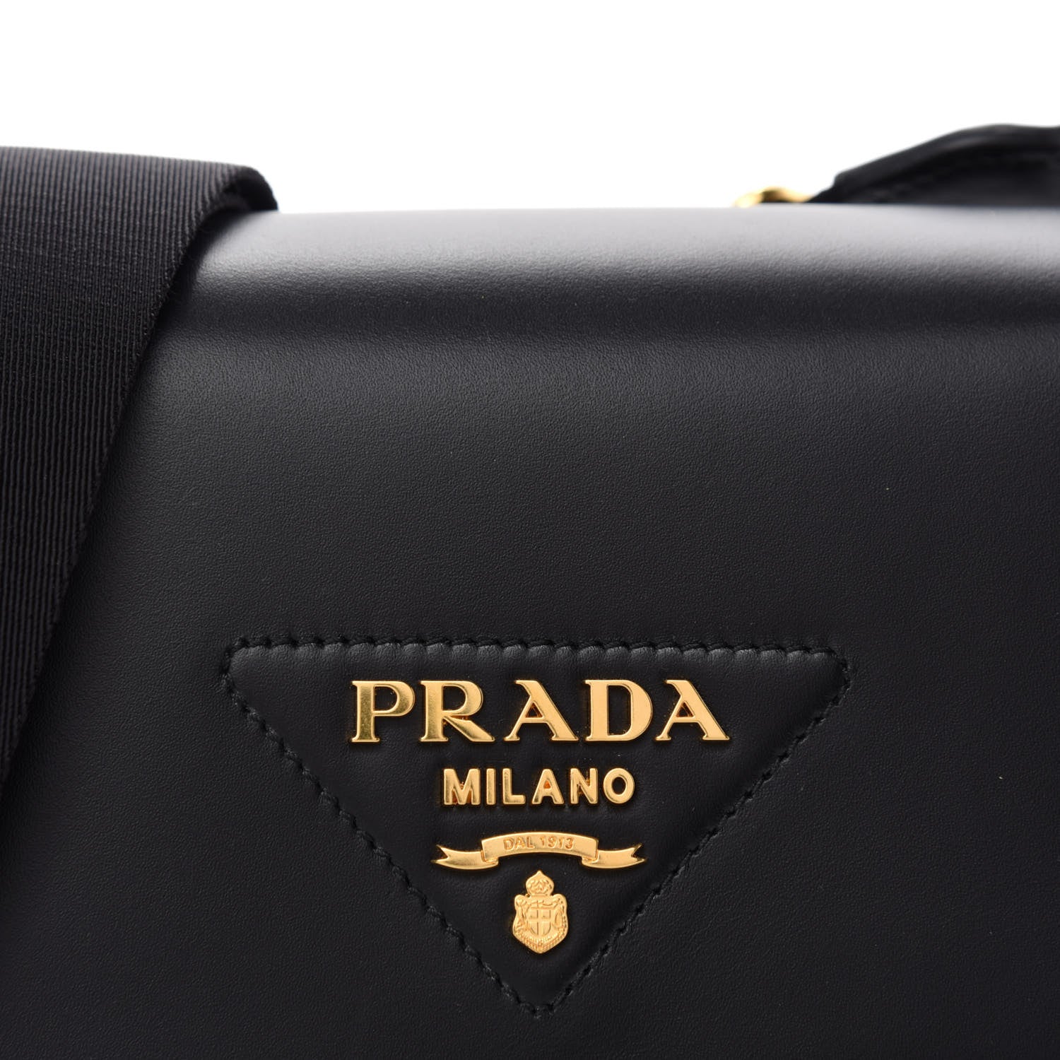 Prada Vitello Flap Shoulder Bag Black 11 of 11