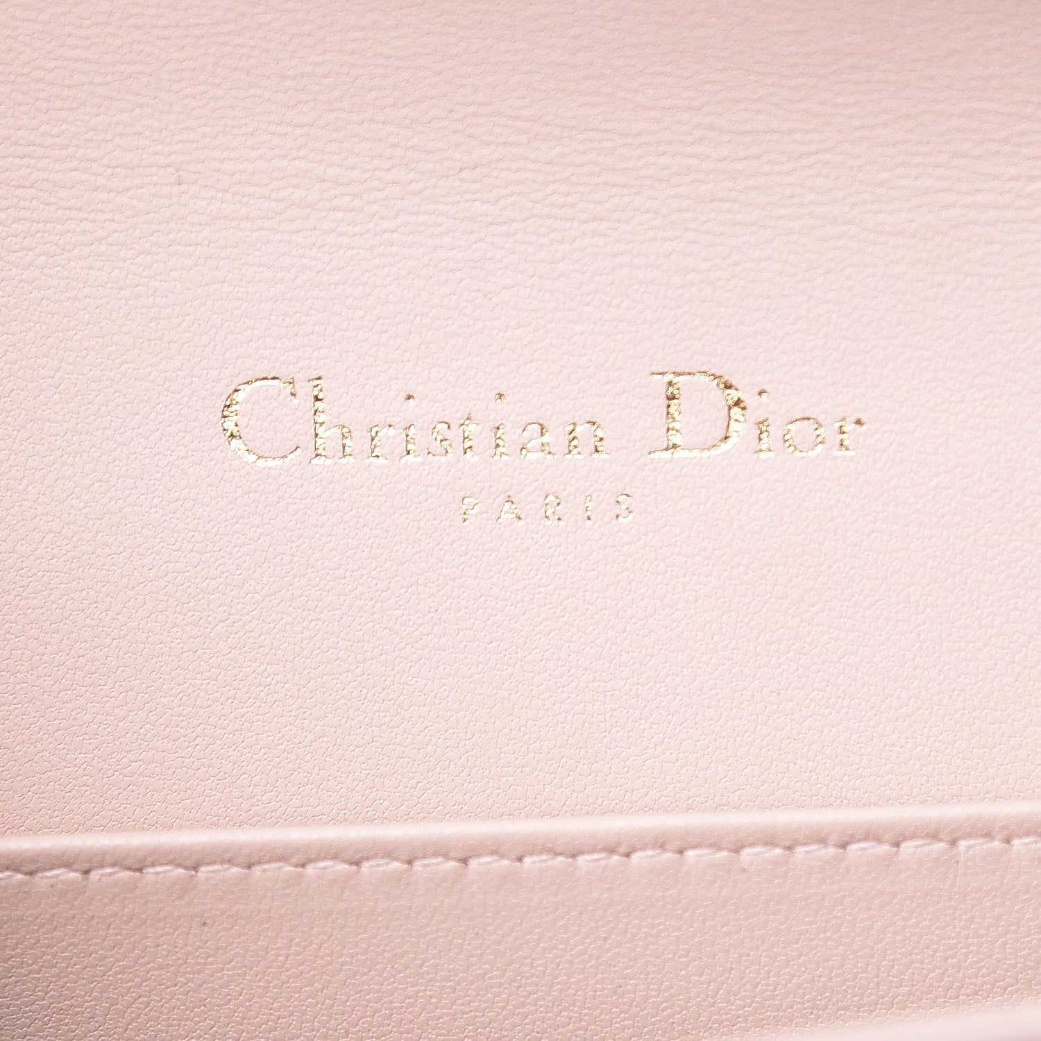 Christian Dior Lambskin Cannage Lady Dior Clutch Rose Poudre 9 of 13