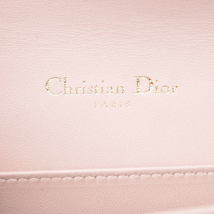Christian Dior Lambskin Cannage Lady Dior Clutch Rose Poudre 9 of 13