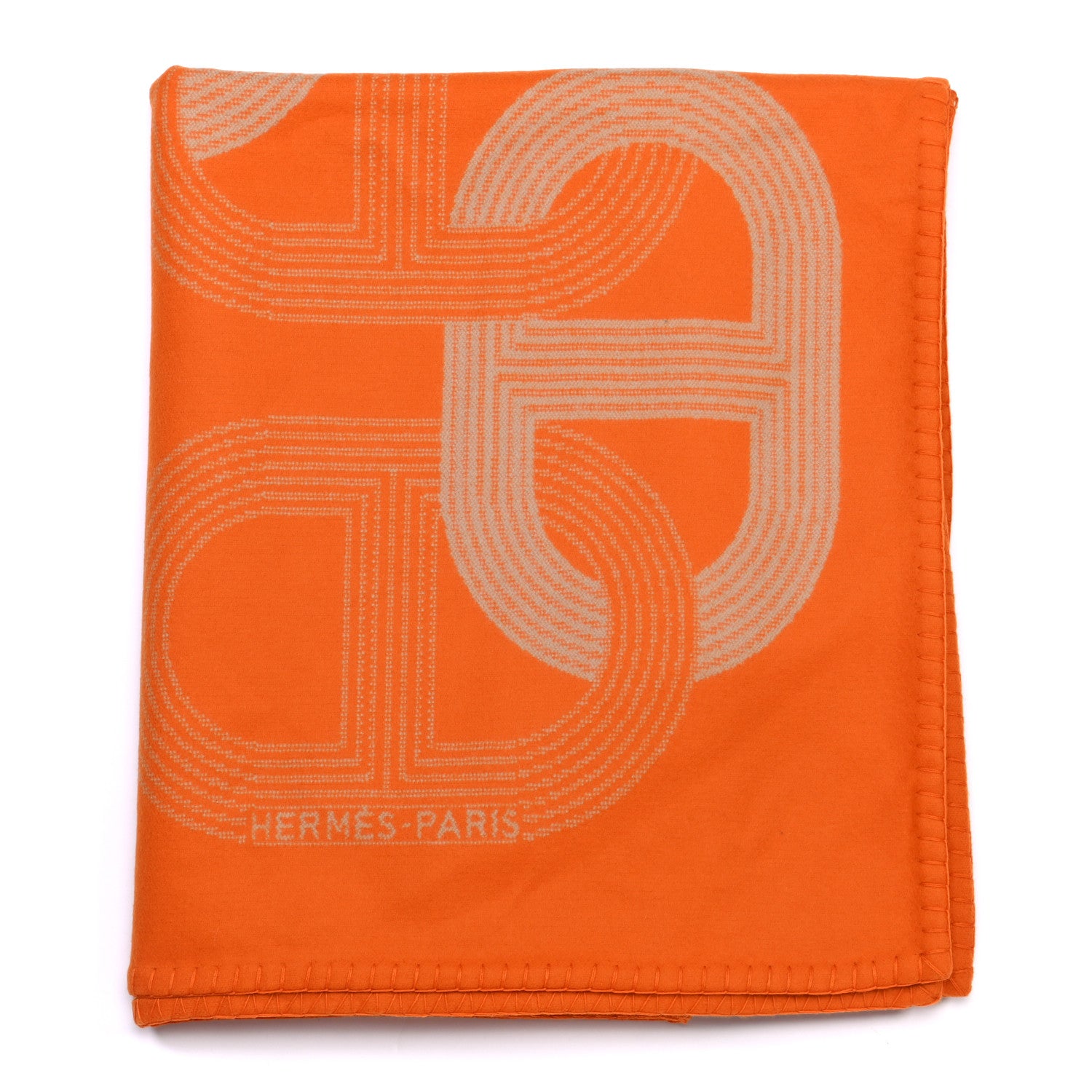 Hermes Wool Circuit 24 Blanket Orange Sable 2 of 6