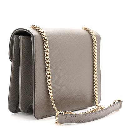 Gucci Dollar Calfskin Small Interlocking G Shoulder Bag Loess 3 of 10