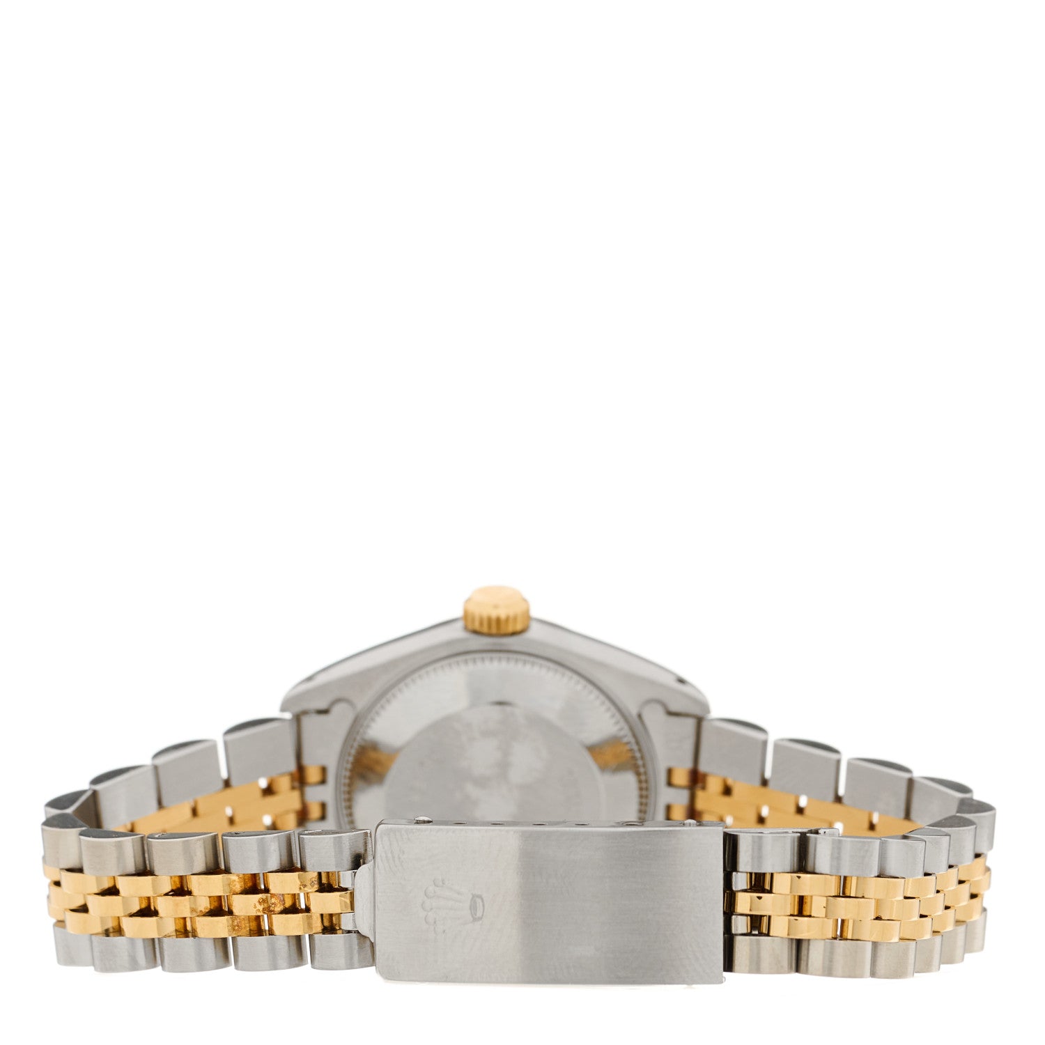 Rolex Stainless Steel 18K Yellow Gold 26mm Oyster Perpetual Datejust Watch White Roman 69173 3 of 4