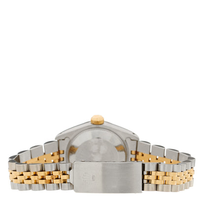 Rolex Stainless Steel 18K Yellow Gold 26mm Oyster Perpetual Datejust Watch White Roman 69173 3 of 4