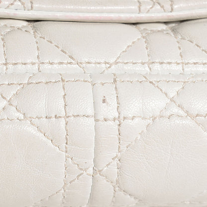 Christian Dior Lambskin Cannage Rendezvous Small Flap White 9 of 9