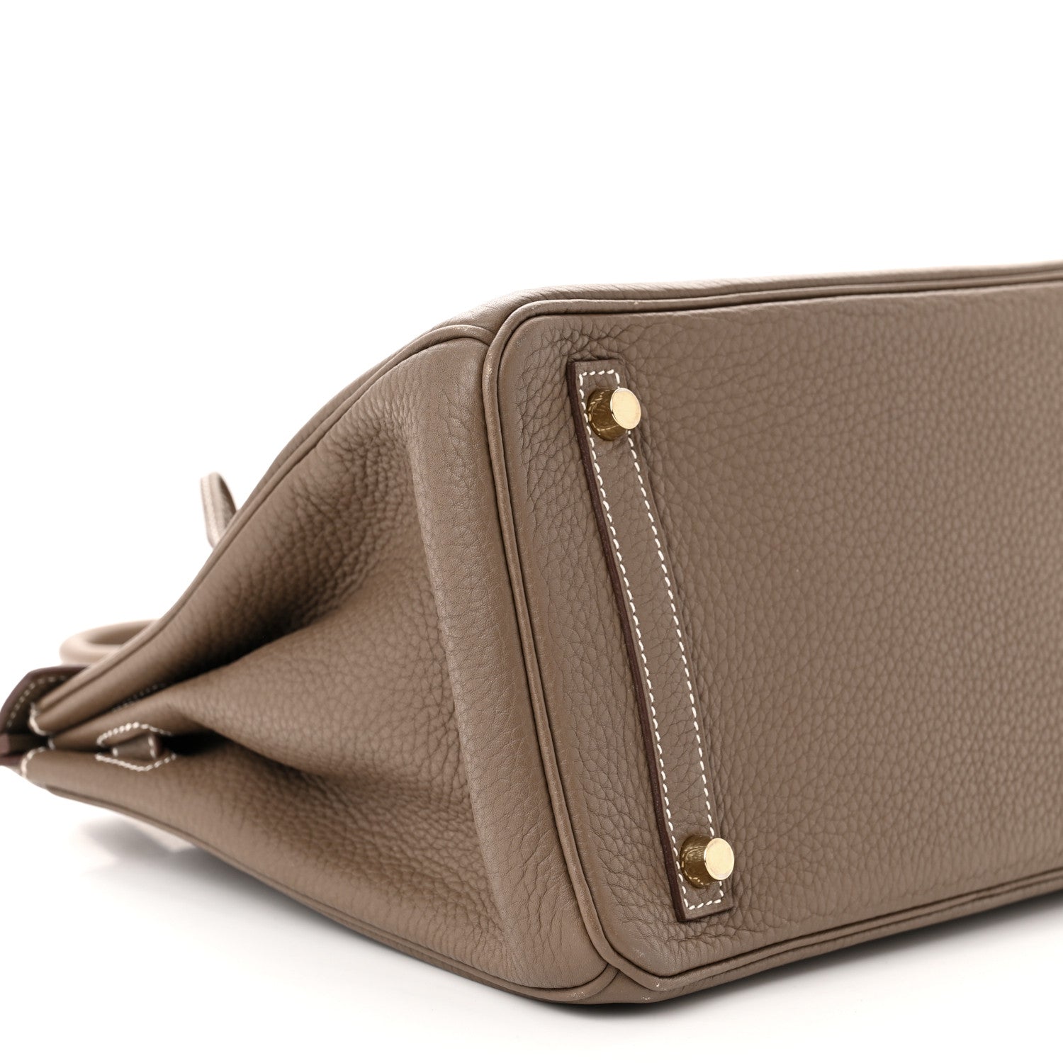 Hermes Taurillon Clemence Birkin 30 Etoupe 9 of 13