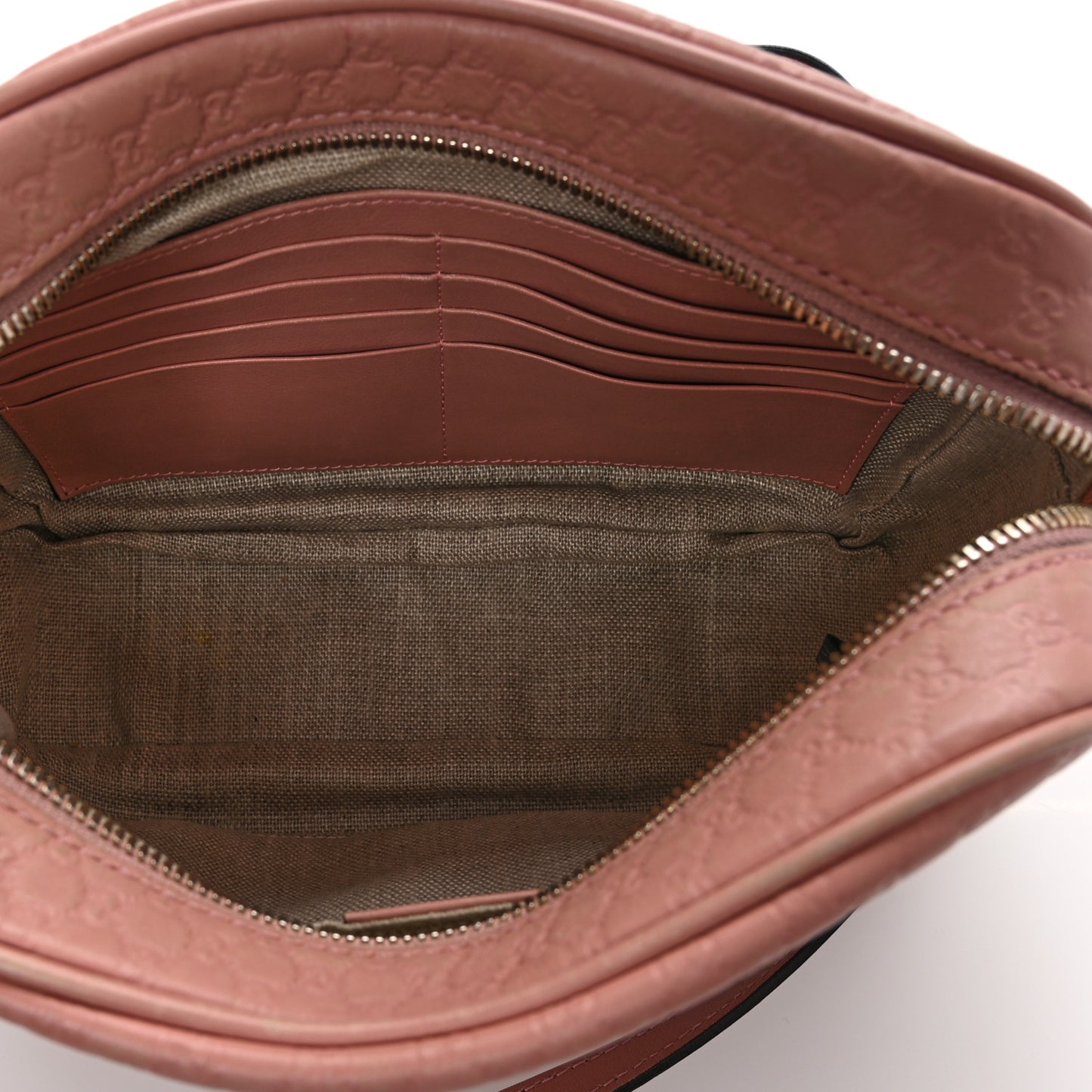 Soft Microguccissima Mini Bree Messenger Bag Soft Pink