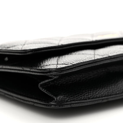 Chanel Caviar Quilted Wallet on Chain WOC Black 9 of 14