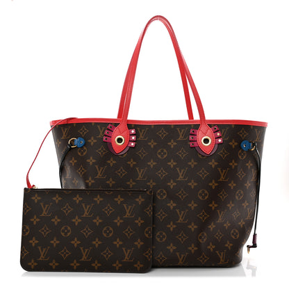 Louis Vuitton Monogram Totem Neo Neverfull MM Flamingo 3 of 16