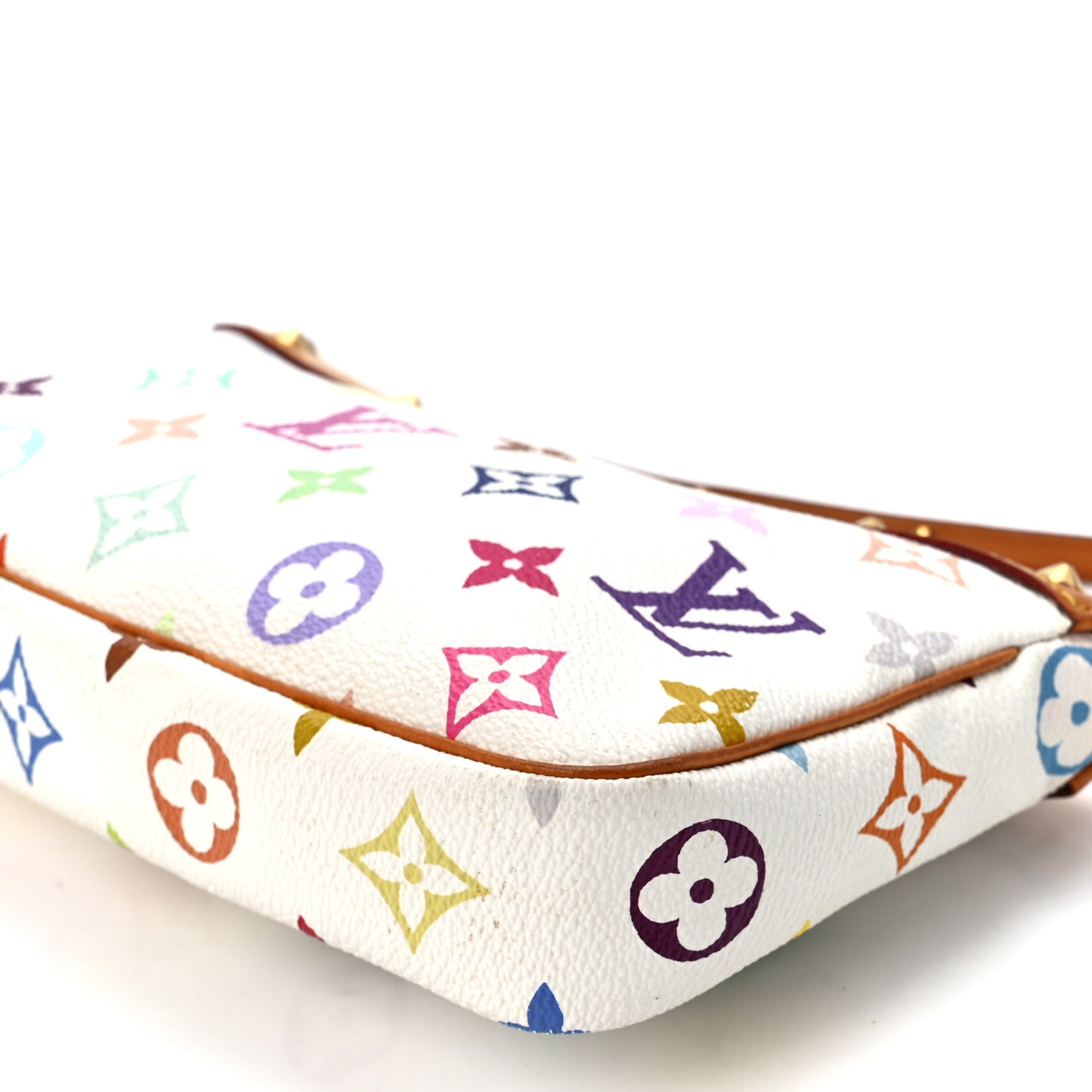 Monogram Multicolor Pochette Accessories White
