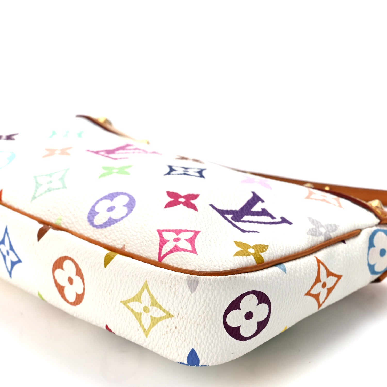 Louis Vuitton Monogram Multicolor Pochette Accessories White 10 of 11