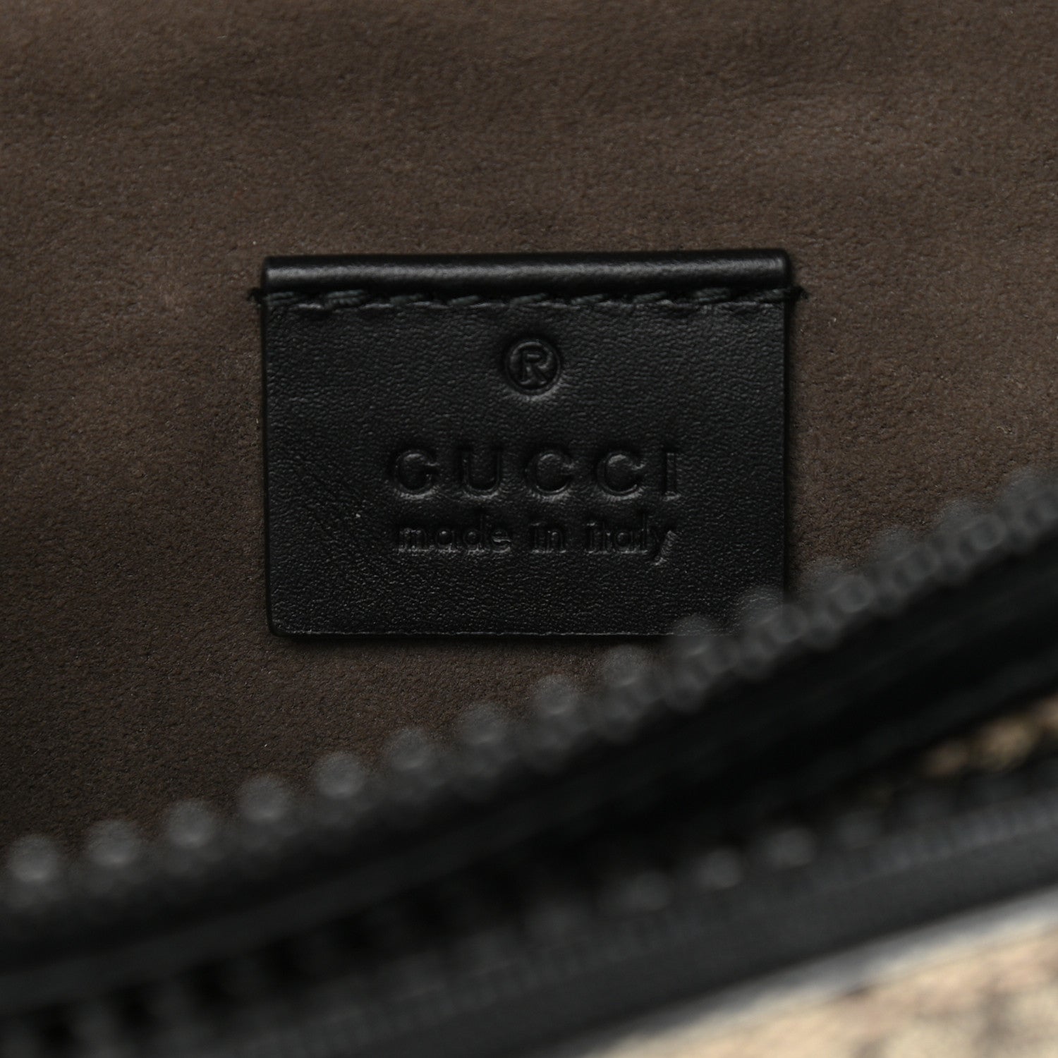 Gucci GG Supreme Monogram Belt Bag Black 6 of 10