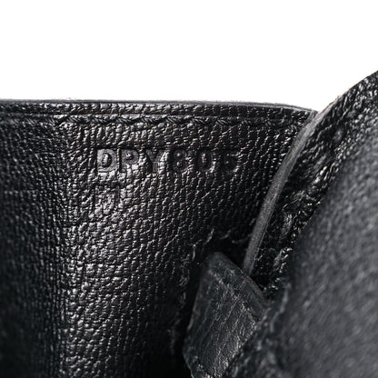 Hermes Togo Birkin 25 Black 7 of 10