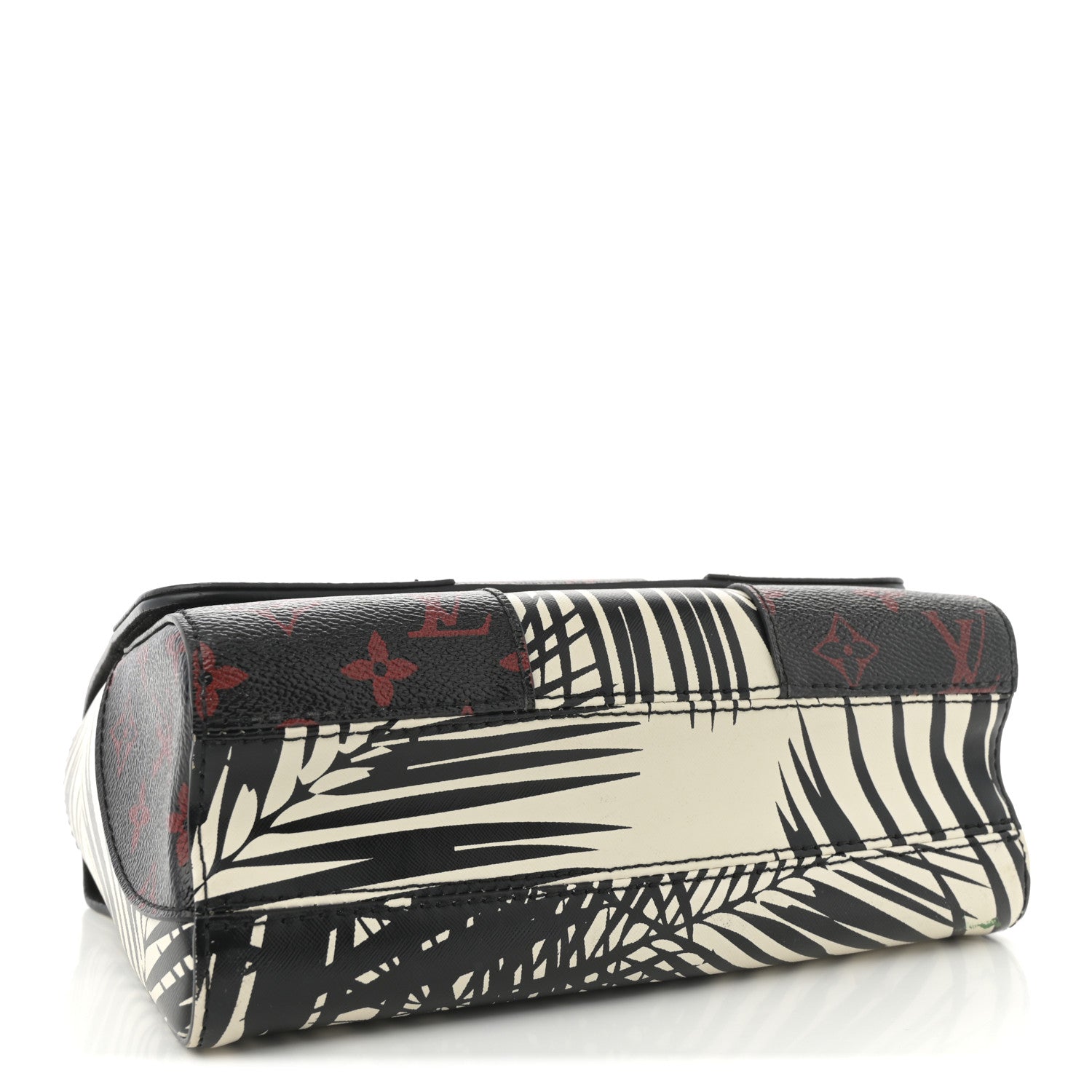 Louis Vuitton Monogram Infrarouge Palm Twist Shoulder Bag MM Black White 4 of 11