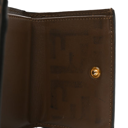 Fendi Vitello Liberty F is Fendi FF 1974 Embossed Micro Tri-Fold Envelope Wallet 9 of 9