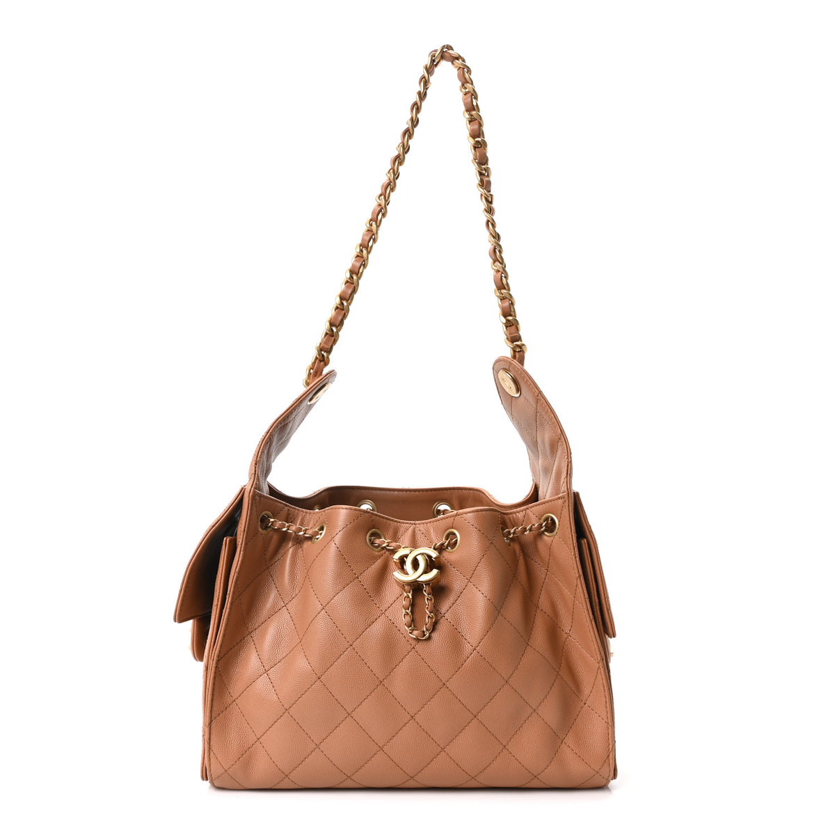 Chanel Caviar Quilted Small Chanel 25 Handbag Brown 1 of 10