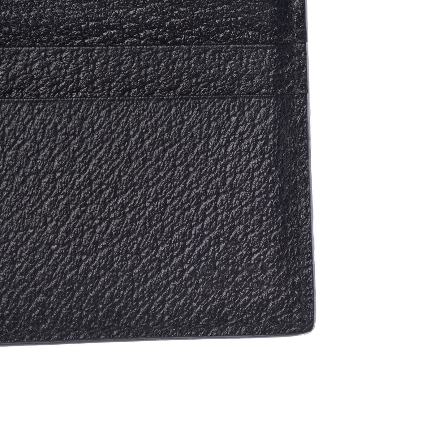 Calfskin Boar Effect GG Marmont Bi-Fold Wallet Black