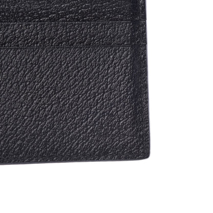 Gucci Calfskin Boar Effect GG Marmont Bi-Fold Wallet Black 6 of 9