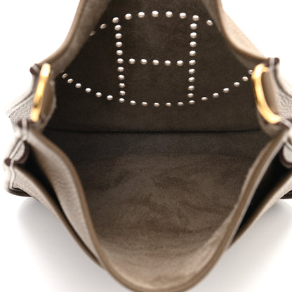 Hermes Taurillon Clemence Evelyne III PM Etoupe 4 of 10