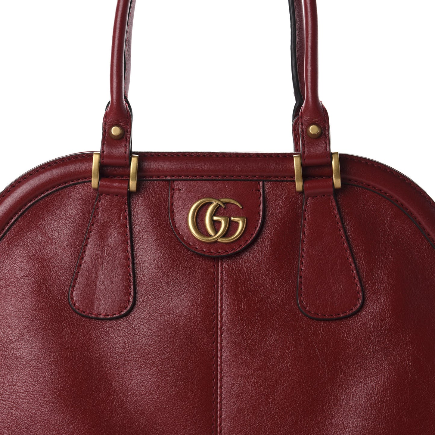 Calfskin Large Re(Belle) Top Handle Bag Red
