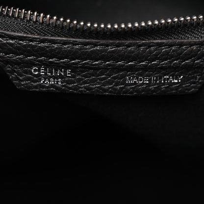 Celine Drummed Calfskin Mini Luggage Black 6 of 11