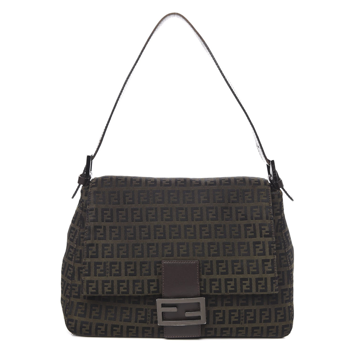 Fendi Zucchino Mama Baguette Brown 1 of 12