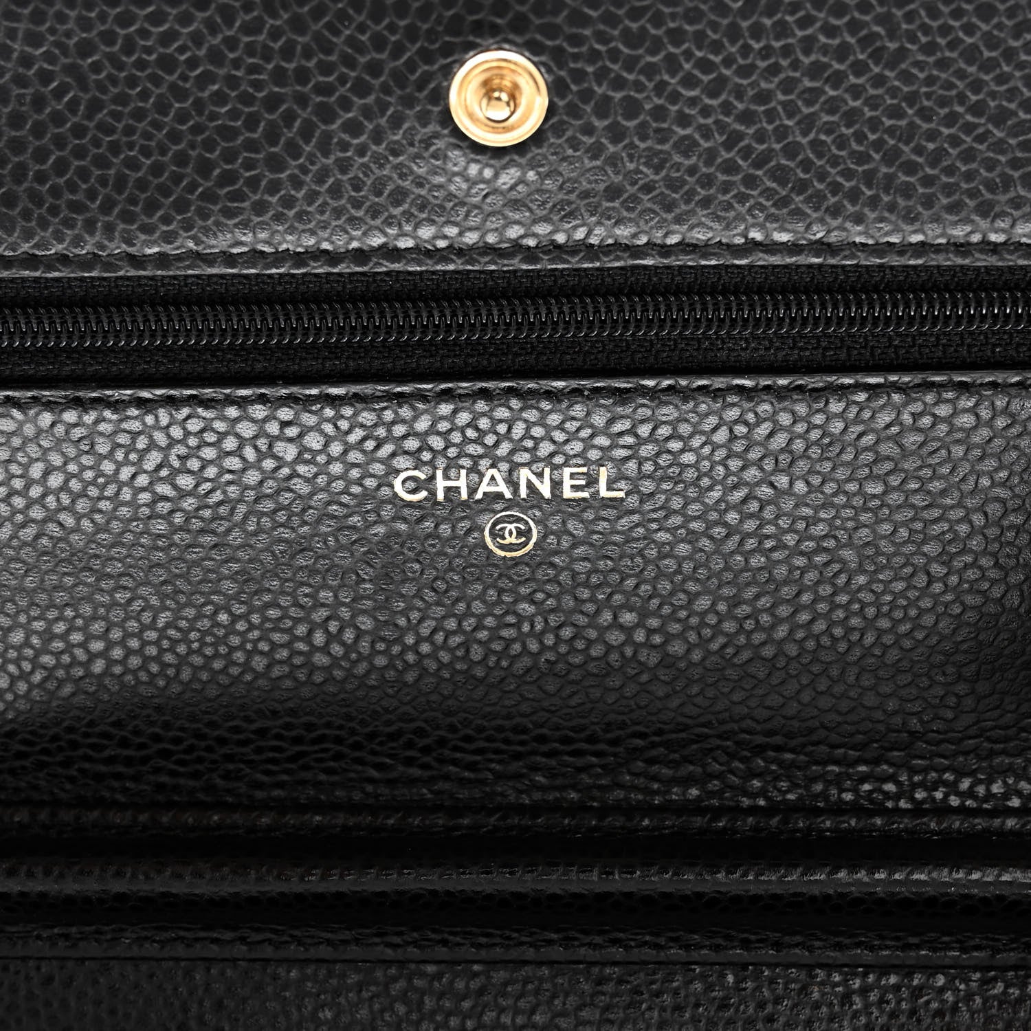 Chanel Caviar Quilted Wallet on Chain WOC Black 6 of 9