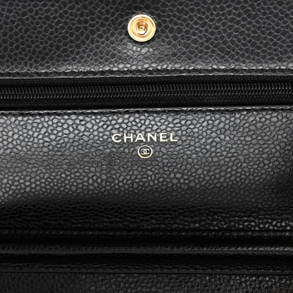 Chanel Caviar Quilted Wallet on Chain WOC Black 6 of 9