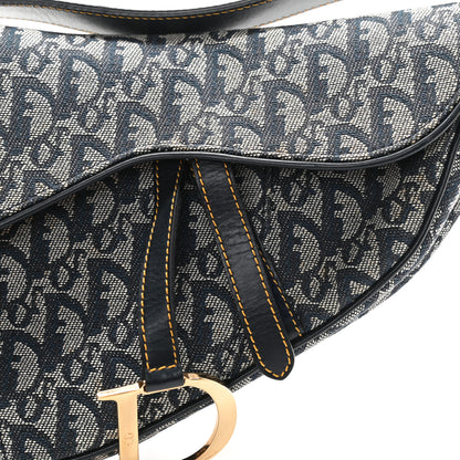 Christian Dior Monogram Saddle Bag Blue 12 of 13